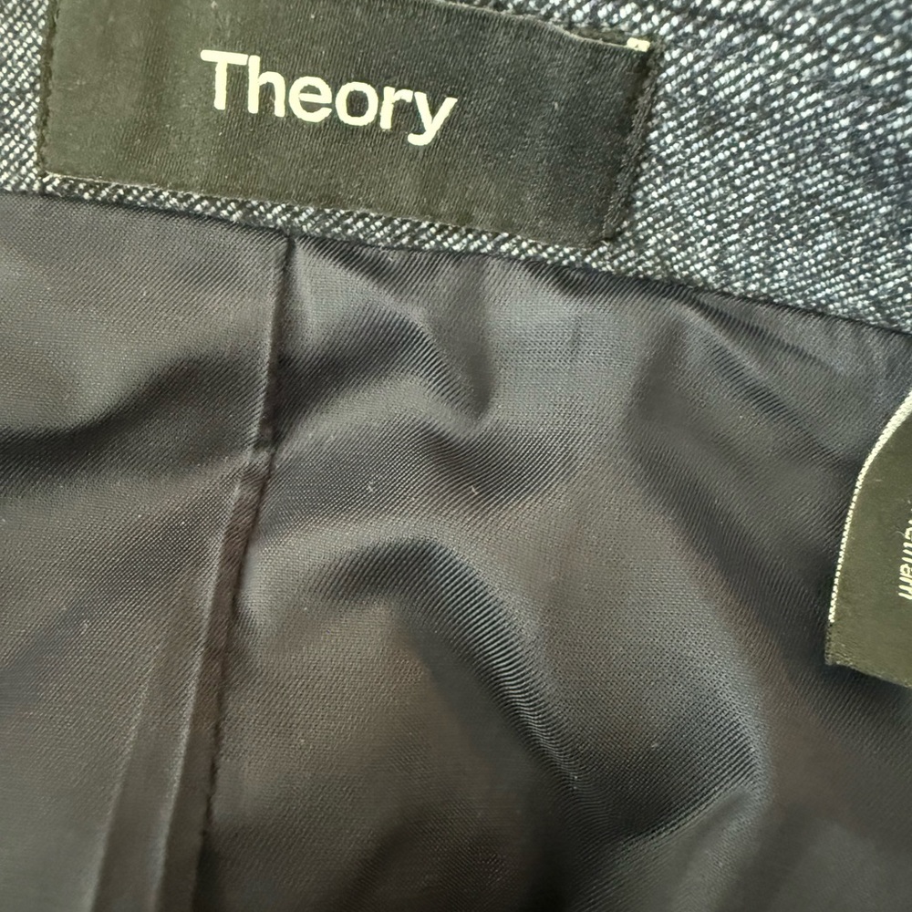 Theory Notched Lapel Open Buttonless Structured B… - image 4